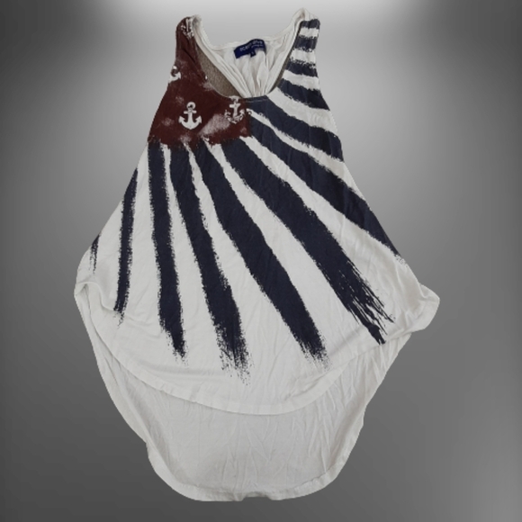 Ocean Drive American Flag Anchor Tank - Picture 1 of 9